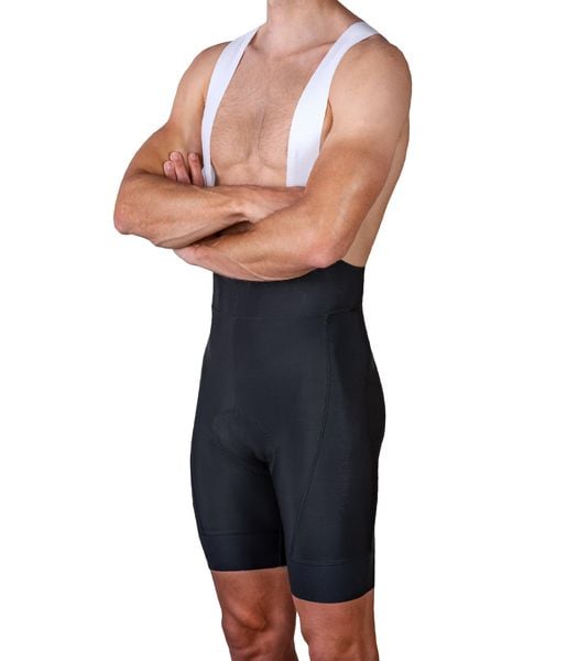 Spodenki Rowerowe z Wkładką Dr Pad ® Męskie Luxa Finest Black. Czarne krótkie spodenki sportowe LUXA, l, bez wzorów, z lycry, na fitness i siłownię. Za 969.74 zł.