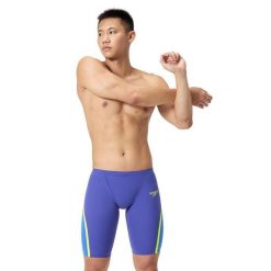 Strój startowy pływacki męski Speedo Lzr Intent 2.0. Niebieskie odzież kąpielowa Speedo, m, bez wzorów, sportowe. Za 2,299.84 zł.