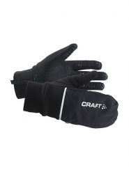 Craft Rękawiczki funkcyjne "Adv Hybrid Weather" w kolorze czarnym rozmiar: S. Czarne rękawiczki Craft, bez wzorów, z materiału. Za 94.95 zł.