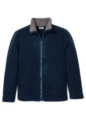 Bluza rozpinana z polaru. Niebieskie bluzy z polaru bonprix, m, bez wzorów, z polaru, bez kaptura. Za 109.99 zł.