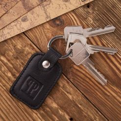 Portfel męski skórzany czarny T-46-BL i brelok do kluczy T-86-BL zestaw prezentowy ZUP-135-BL. Czarne portfele Paolo Peruzzi, bez wzorów, ze skóry. Za 75.99 zł.