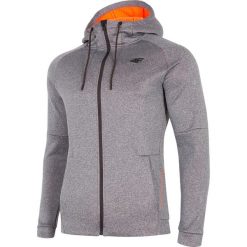 Bluza treningowa męska BLMF273 - średni szary melanż. Bluzy z kapturem marki 4F. W wyprzedaży za 179.99 zł.