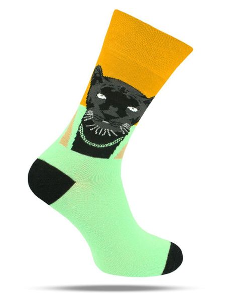 Skarpetki Bawełniane - Tematyczne - Czarna Pantera. Czarne skarpety His Story, bez wzorów, z bawełny. Za 29.99 zł.