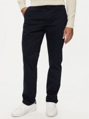 Tommy Hilfiger Chinosy Denton MW0MW37873 Granatowy Slim Fit. Niebieskie eleganckie spodnie Tommy Hilfiger, m, z bawełny. Za 329.99 zł.