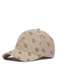 Guess Czapka z daszkiem M5GZ18 WGUE0 Beżowy. Brązowe czapki z daszkiem Guess, z aplikacjami, z bawełny. Za 89.99 zł.
