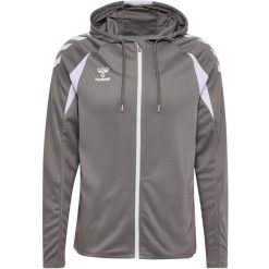 Bluza dresowa z kapturem Hummel Core 2.0. Białe bluzy Hummel, bez wzorów, z dresówki, z kapturem. Za 295.50 zł.