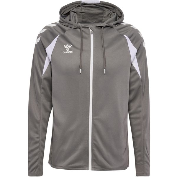 Bluza dresowa z kapturem Hummel Core 2.0. Białe bluzy Hummel, bez wzorów, z dresówki, z kapturem. Za 295.50 zł.