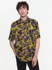 Versace Jeans Couture Koszula 74GAL2B0 Czarny Regular Fit. Czarne koszule Versace Jeans Couture, m, bez wzorów, z jeansu, bez kołnierzyka, bez ramiączek. Za 2,109.00 zł.
