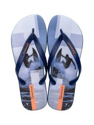 Ipanema Japonki w kolorze biało-niebieskim rozmiar: 45/46. Białe japonki Ipanema, bez wzorów. Za 23.83 zł.