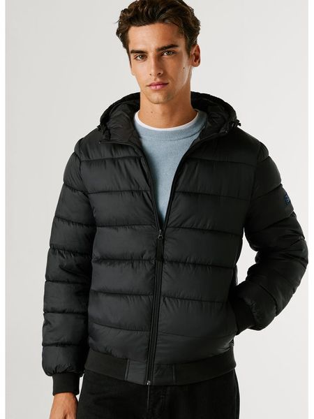Pepe Jeans Kurtka pikowana w kolorze czarnym rozmiar: L. Czarne kurtki Pepe Jeans, l, bez wzorów, z jeansu, bez kaptura. Za 237.73 zł.