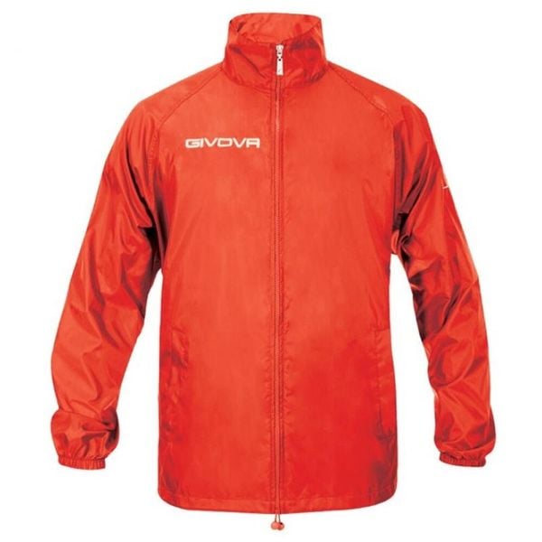 Męska Kurtka Wodoodporna Basico. Czerwone kurtki Givova, m, bez wzorów, bez kaptura. Za 74.99 zł.