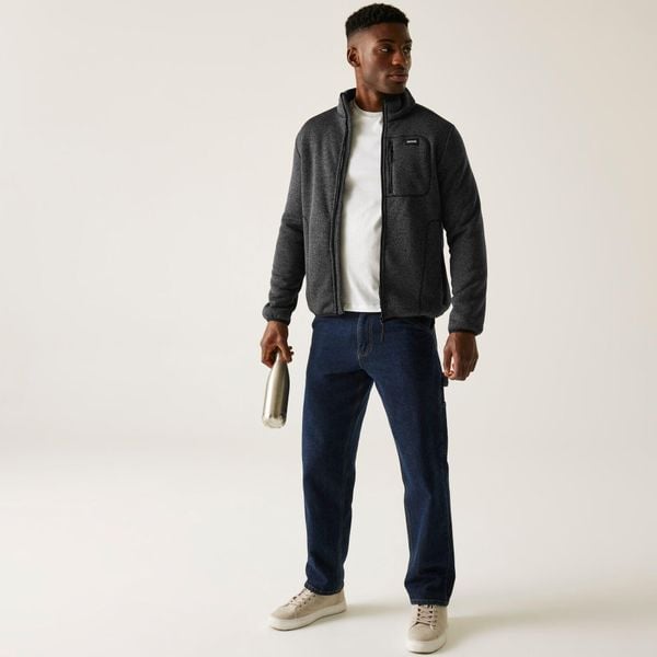 Polar męski rozsuwany Barlee. Czarne bluzy z polaru Regatta, m, bez wzorów, z dzianiny, bez kaptura. Za 249.99 zł.