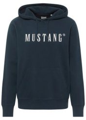 Bluza z kapturem Mustang Bronson z czystej bawełny organicznej. Niebieskie bluzy bonprix, l, bez wzorów, z bawełny, z kapturem. Za 144.99 zł.