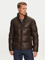 JOOP! Kurtka skórzana 17 Loman 80000659 Brązowy Regular Fit. Brązowe kurtki JOOP!, m, bez wzorów, ze skóry, bez kaptura. Za 1,819.00 zł.