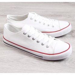 Trampki niskie męskie tenisówki białe Atletico - biały. Białe trampki Atletico, bez wzorów. Za 39.99 zł.
