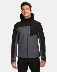 Męska kurtka softshell Kilpi RAVIO-M. Szare kurtki Kilpi, na jesień, m, bez wzorów, z materiału, bez kaptura. Za 218.00 zł.