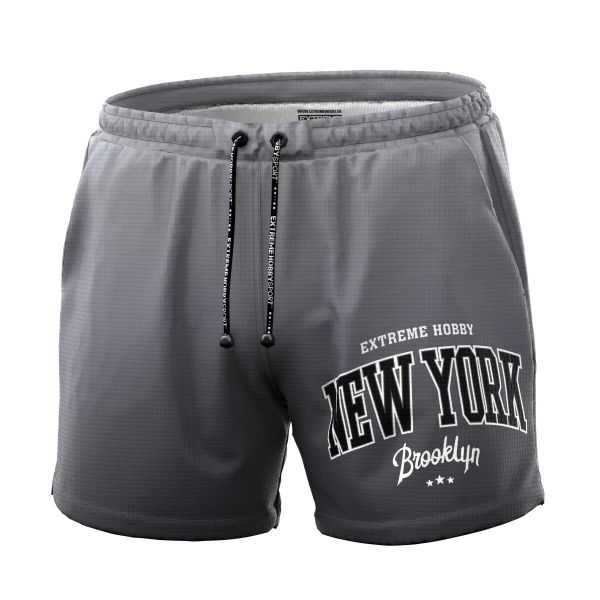 Spodenki kąpielowe męskie szorty do pływania EXTREME HOBBY NEW YORK. Szare krótkie spodenki sportowe EXTREME HOBBY, m, bez wzorów, z dzianiny. Za 179.00 zł.