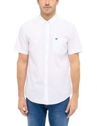 Męska Koszula Mustang Style Gilroy General White 1016251 2045. Białe koszule Mustang, m, bez wzorów, bez kołnierzyka, bez ramiączek. Za 149.99 zł.
