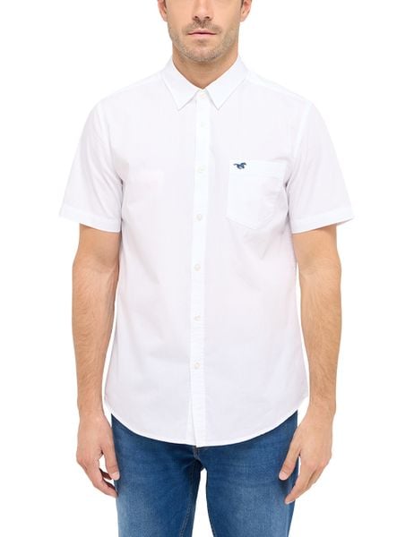Męska Koszula Mustang Style Gilroy General White 1016251 2045. Białe koszule Mustang, m, bez wzorów, bez kołnierzyka, bez ramiączek. Za 149.99 zł.