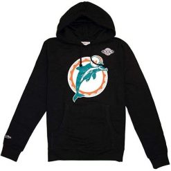 Hoodie Miami Dolphins superbowl Dan Marino. Czarne bluzy Mitchell & Ness, m, bez wzorów. Za 486.50 zł.