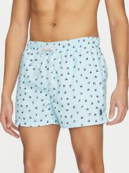 U.S. Polo Assn. Szorty kąpielowe MUP2436 Błękitny Regular Fit. Niebieskie kąpielówki U.S. Polo Assn., l, bez wzorów, z syntetyku. Za 139.99 zł.