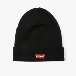 Czapka z daszkiem 230791-11 59 CZAARNY. Czarne czapki z daszkiem Levi's®, bez wzorów, z materiału. Za 107.50 zł.