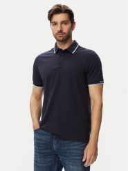 Guess Polo M6YP28 K4475 Granatowy Slim Fit. Niebieskie koszulki polo Guess, m, z aplikacjami, z bawełny, bez kołnierzyka, bez ramiączek. Za 294.99 zł.