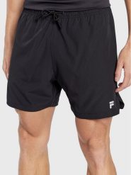 Fila Szorty sportowe Reno FAM0276 Czarny Regular Fit. Czarne krótkie spodenki sportowe Fila, m, bez wzorów, z syntetyku. Za 229.99 zł.