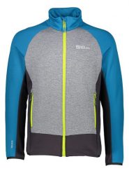 Jack Wolfskin Kurtka polarowa "Sky Peak" w kolorze niebiesko-czarno-szarym rozmiar: XL. Czarne kurtki Jack Wolfskin, xl, bez wzorów, z polaru, bez kaptura. Za 279.78 zł.