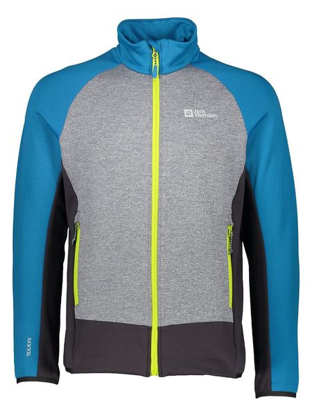 Jack Wolfskin Kurtka polarowa "Sky Peak" w kolorze niebiesko-czarno-szarym rozmiar: XL. Czarne kurtki Jack Wolfskin, xl, bez wzorów, z polaru, bez kaptura. Za 279.78 zł.