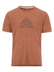 Craft Koszulka "ADV Trail Wool" w kolorze jasnobrązowym rozmiar: S. Brązowe bezrękawniki Craft, s, bez wzorów, bez kołnierzyka, bez ramiączek. Za 130.99 zł.