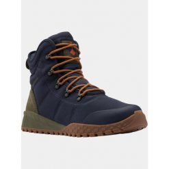 Buty Męskie Columbia Fairbanks Omni-Heat. Niebieskie buty sportowe casual Columbia, bez wzorów, bez zapięcia. Za 454.98 zł.