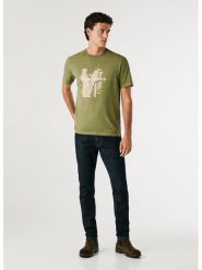 Pepe Jeans Koszulka w kolorze khaki rozmiar: M. Brązowe bezrękawniki Pepe Jeans, m, bez wzorów, z bawełny, bez kołnierzyka, bez ramiączek. Za 79.03 zł.