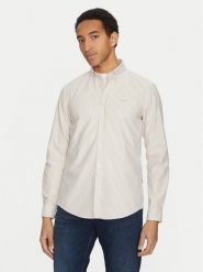 BOSS Koszula Roan 50520275 Beżowy Slim Fit. Brązowe koszule Boss, m, bez wzorów, z bawełny, bez kołnierzyka, bez ramiączek. Za 269.99 zł.