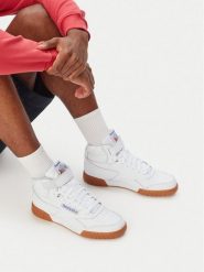 Reebok Sneakersy EO-EX-O-FIT HI 100259123 Biały. Białe buty sportowe casual Reebok, bez wzorów, ze skóry, bez zapięcia. Za 369.99 zł.