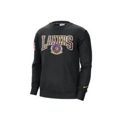 Bluza sportowa męska Nike Los Angeles Lakers Fleece Courtsite 75. Czarne bluzy bez kaptura Nike, m, bez wzorów, bez kaptura. Za 458.00 zł.