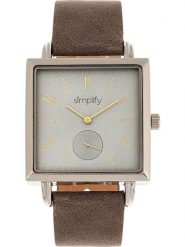 Simplify Zegarek kwarcowy "The 5000" w kolorze srebrno-szaro-błękitnym rozmiar: onesize. Szare, analogowe zegarki Simplify, metalowe. Za 173.99 zł.