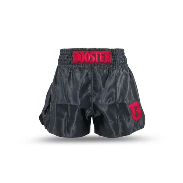 Szorty do boksu tajskiego Booster Fight Gear TBT Core 2. Czarne krótkie spodenki sportowe BOOSTER FIGHT GEAR, s, z aplikacjami. Za 224.00 zł.