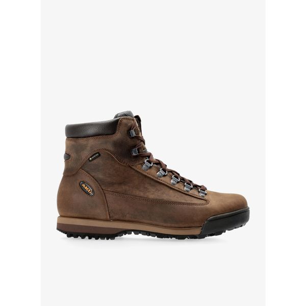 Buty trekkingowe męskie AKU Slope LTR GTX - dark brown. Brązowe buty trekkingowe Aku, bez wzorów, bez zapięcia, trekkingowe. Za 975.99 zł.
