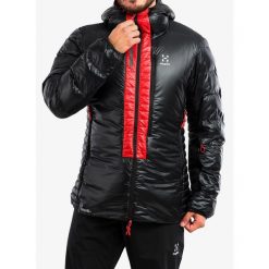 Kurtka puchowa męska Haglofs L.I.M ZT Down Jacket. Czarne kurtki Haglöfs, l, bez wzorów, z puchu, bez kaptura. Za 1,668.99 zł.