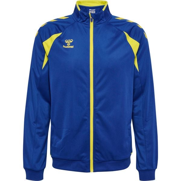 Kurtka z dresu Hummel Core 2.0. Niebieskie kurtki Hummel, bez wzorów, z dresówki, bez kaptura. Za 233.00 zł.