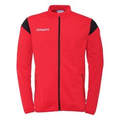 Kurtka z dresu Uhlsport Squad 27 Classic. Czarne kurtki Uhlsport, uniwersalny, bez wzorów, z dresówki, bez kaptura. Za 148.85 zł.