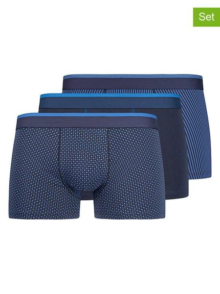 Skiny Bokserki (3 pary) w kolorze granatowym rozmiar: M. Niebieskie bokserki Skiny, m, bez wzorów. Za 94.95 zł.