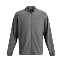 Kurtka przeciwwiatrowa Under Armour. Szare kurtki Under Armour, xs, bez wzorów, z materiału, z kapturem. Za 349.40 zł.