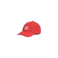 Czapka z daszkiem Wilson U Active Perforater. Czerwone czapki z daszkiem Wilson, bez wzorów, z materiału. Za 145.00 zł.