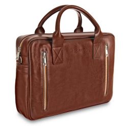 Torba męska skórzana Tizano TM08 brązowa. Brązowe torby na laptopa TIZANO. Za 434.00 zł.