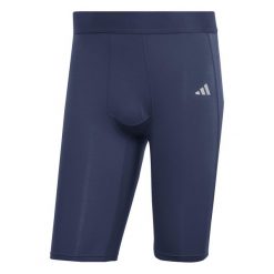 Spodenki męskie adidas Techfit Aeroready Short Tight. Niebieskie bielizna termoaktywna Adidas, m, bez wzorów, bez ramiączek, do piłki nożnej. W wyprzedaży za 129.30 zł.