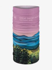 Chusta wielofunkcyjna Buff Coolnet UV National Parks - great smoky. Czerwone szaliki Buff, bez wzorów, z elastanu. Za 89.99 zł.
