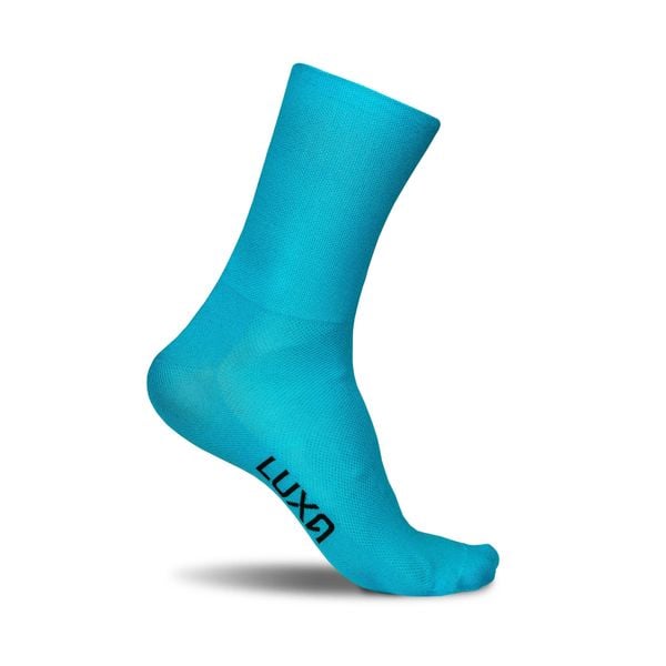 Skarpetki Rowerowe Unisex Luxa Classic. Niebieskie skarpety LUXA, bez wzorów, z elastanu. Za 49.90 zł.