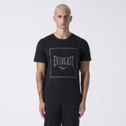 Koszulka sportowa męska Everlast 37M291J862000. Czarne t-shirty sportowe EVERLAST, bez wzorów, z bawełny, bez ramiączek. Za 124.00 zł.